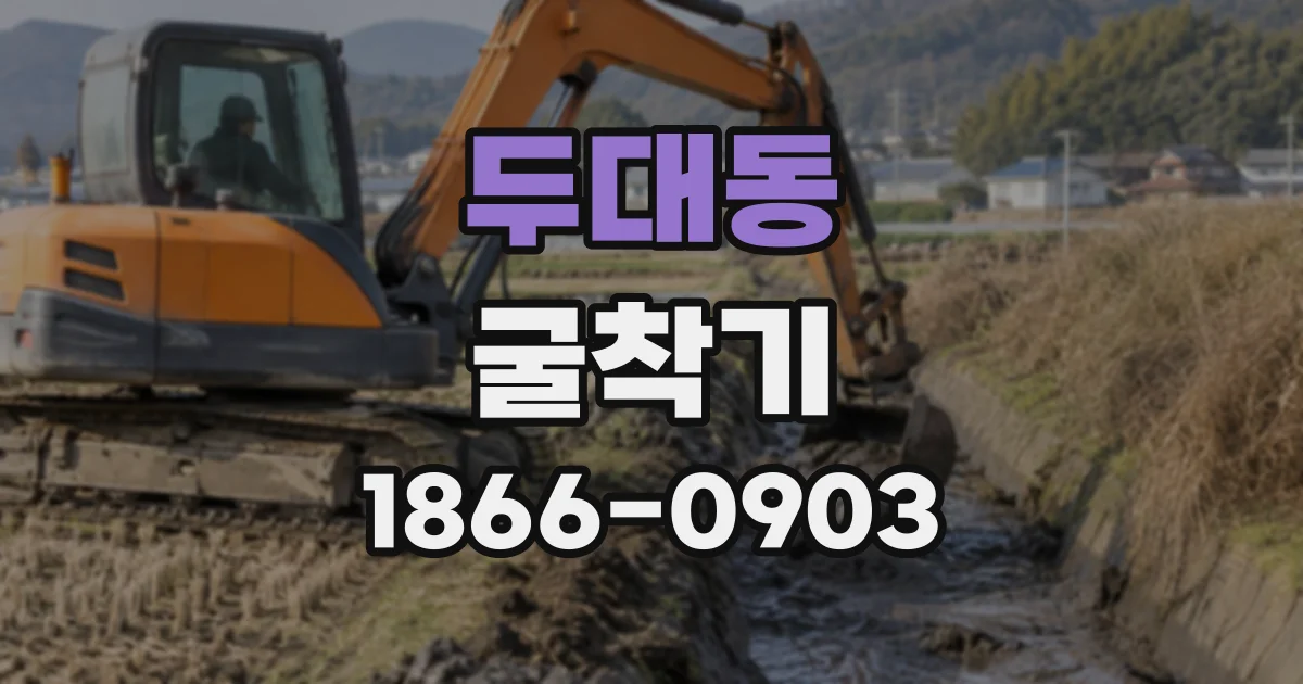 두대동 굴착기