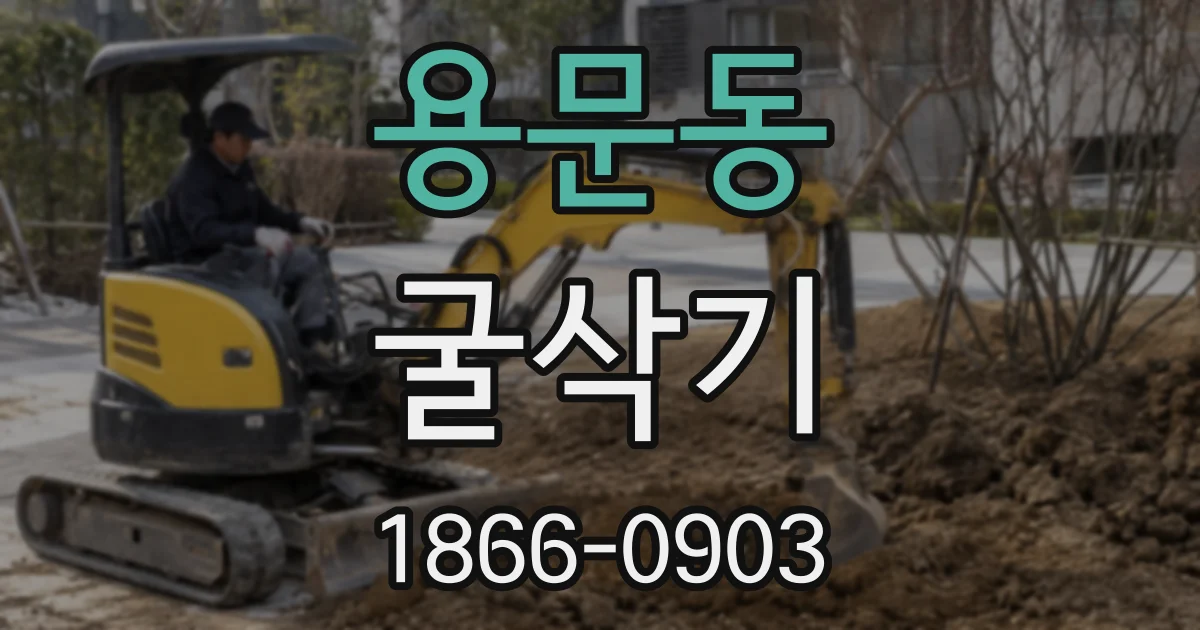 용문동 굴삭기
