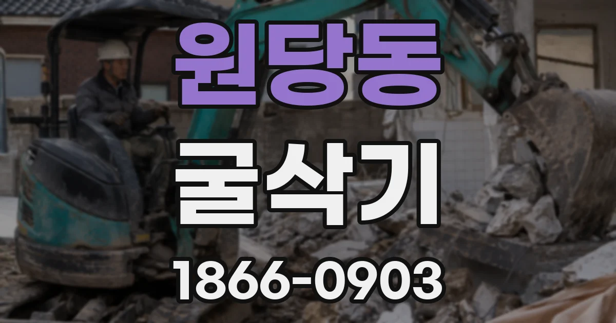 원당동 굴삭기