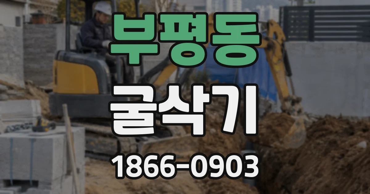 부평동 굴삭기