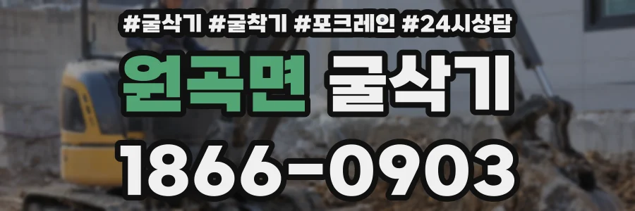 원곡면 굴삭기