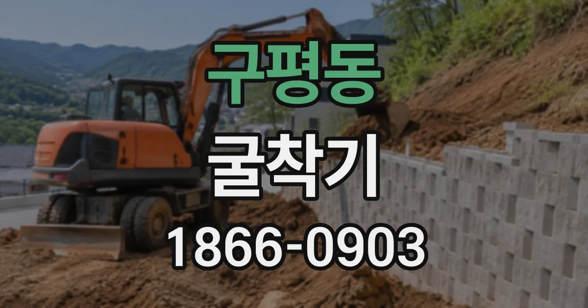 구평동 굴착기