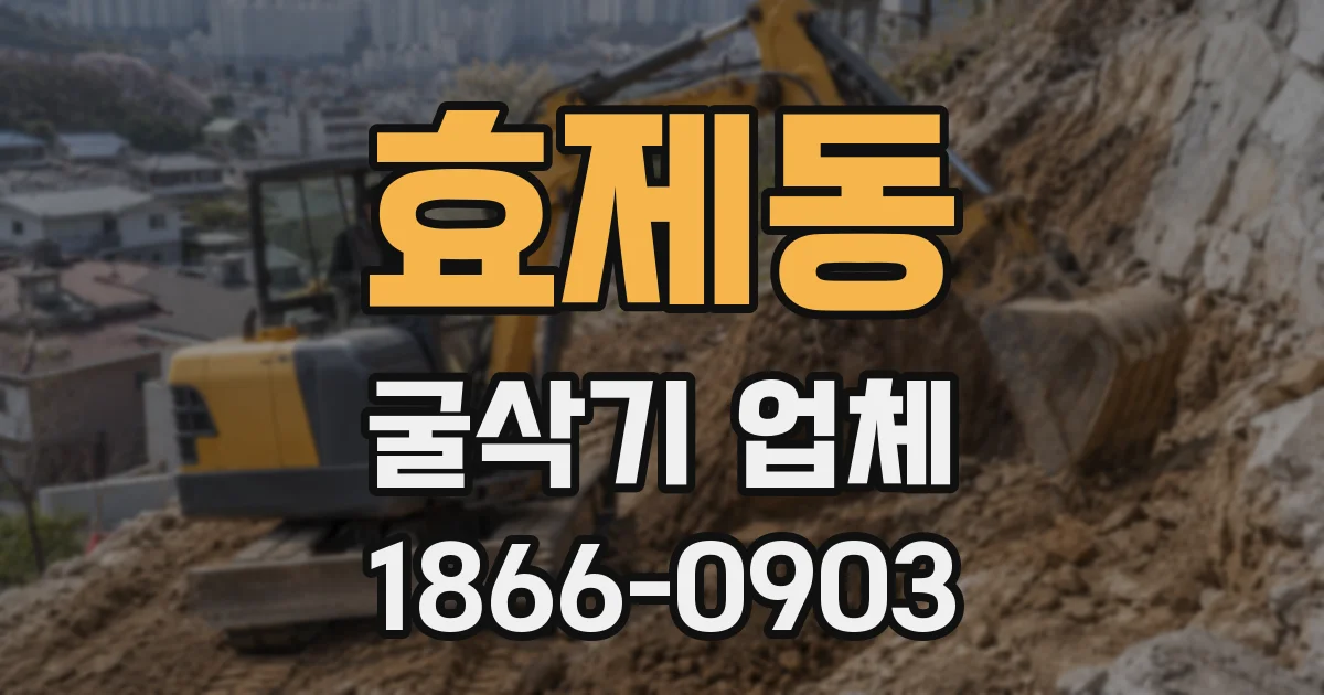 효제동 굴삭기 업체
