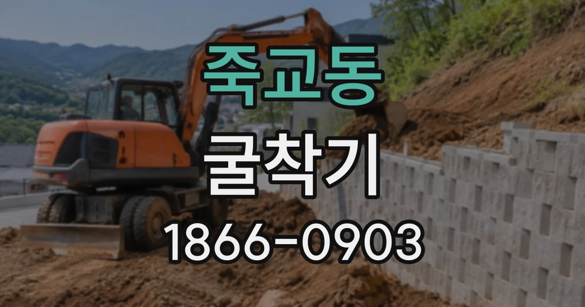 죽교동 굴착기