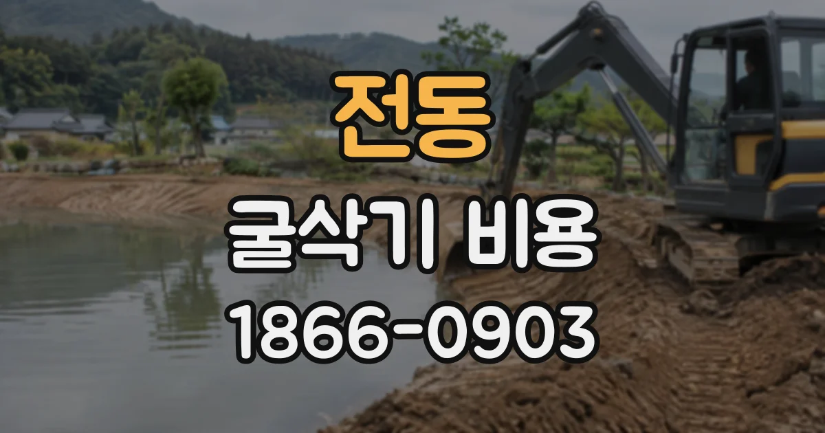 전동 굴삭기비용