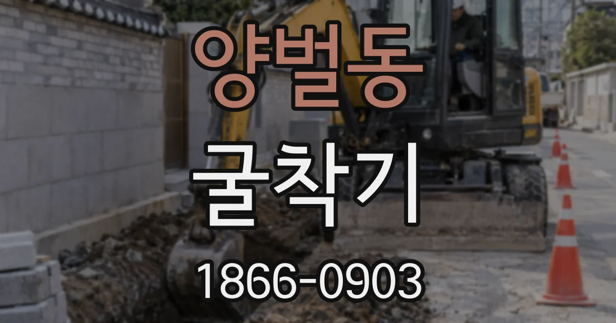 양벌동 굴착기