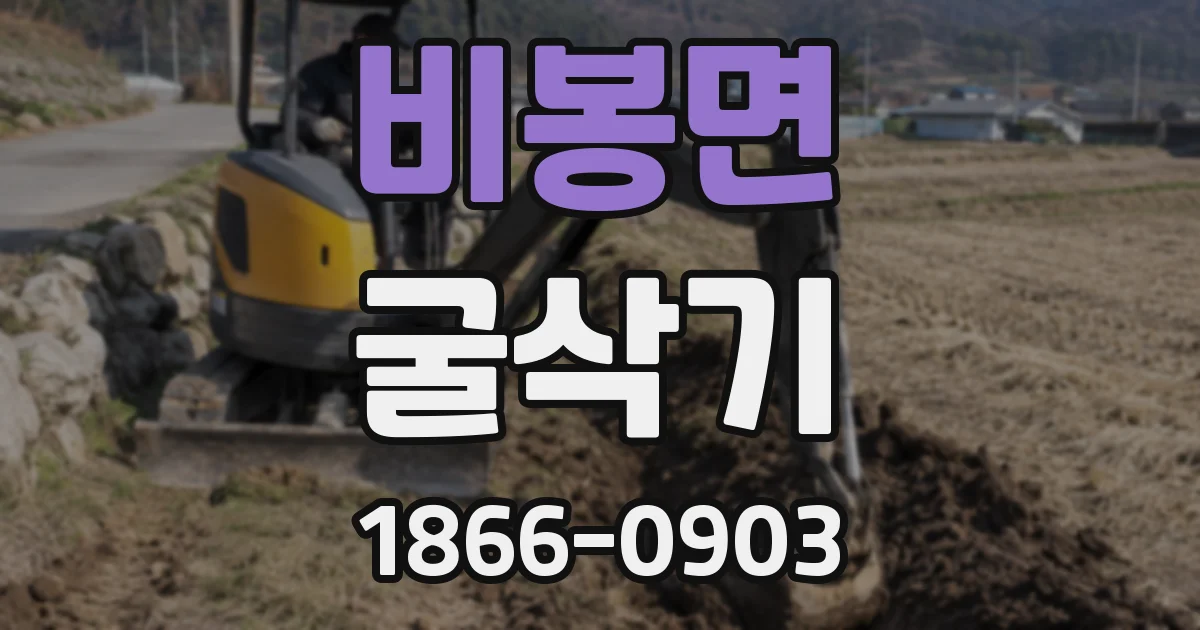 비봉면 굴삭기
