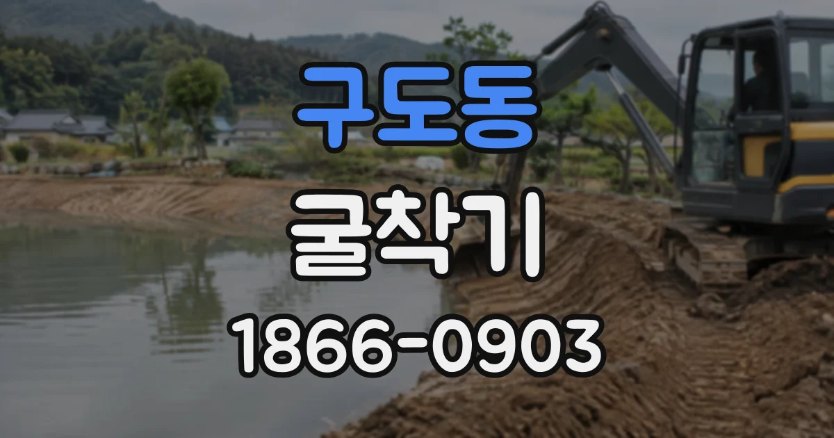 구도동 굴착기