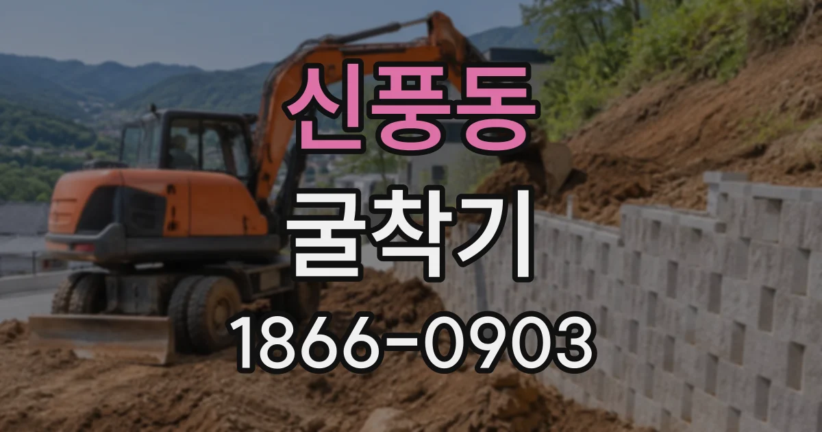신풍동 굴착기