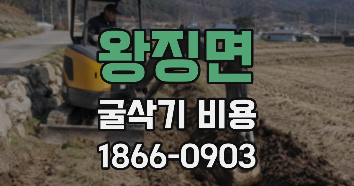왕징면 굴삭기 비용