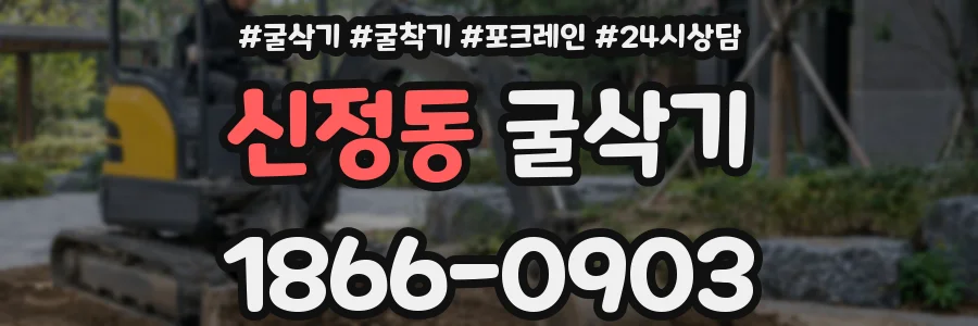 신정동 굴삭기