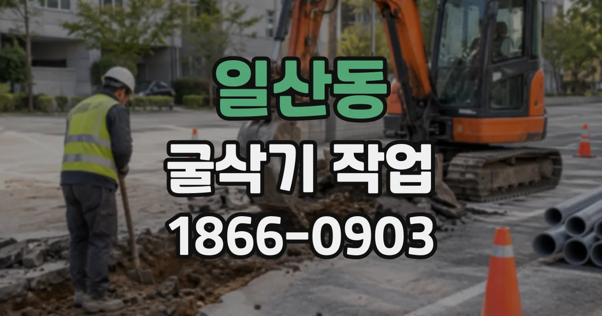 일산동 굴삭기작업