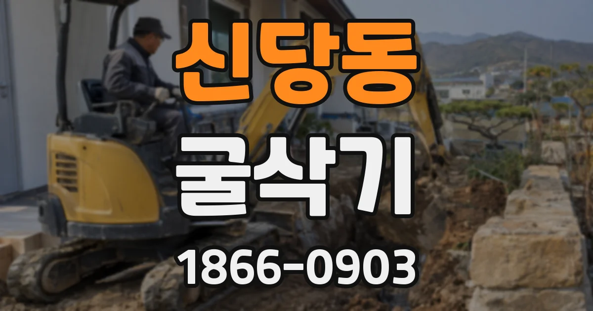 신당동 굴삭기