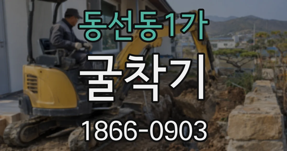 동선동1가 굴착기