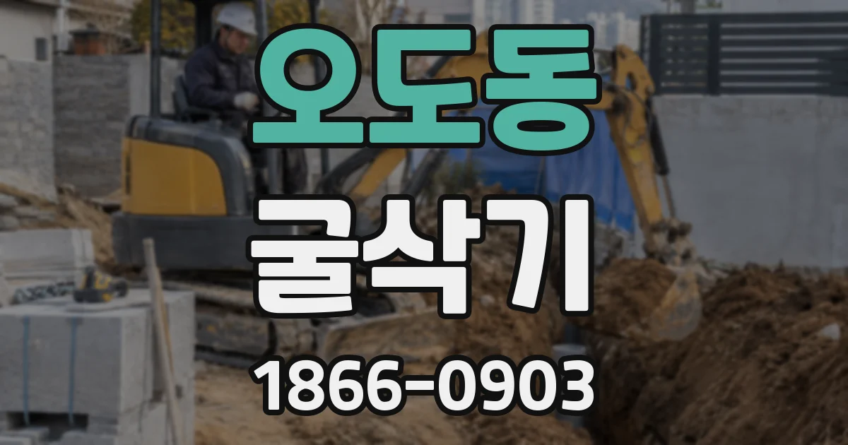 오도동 굴삭기
