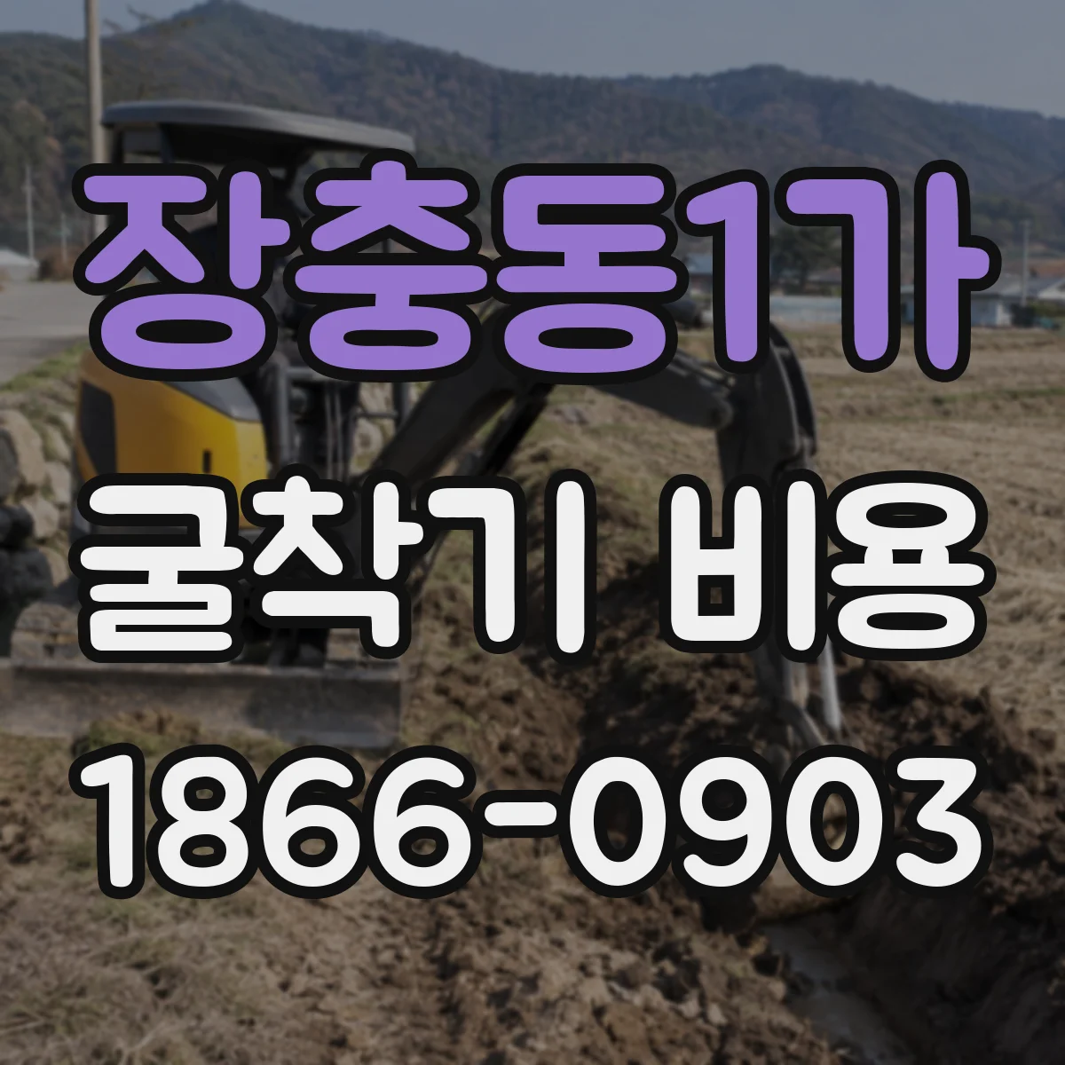 장충동1가 굴착기 비용