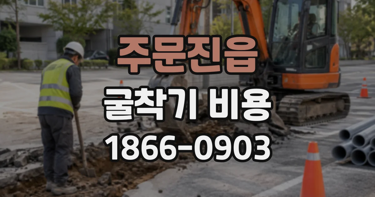 주문진읍 굴착기비용