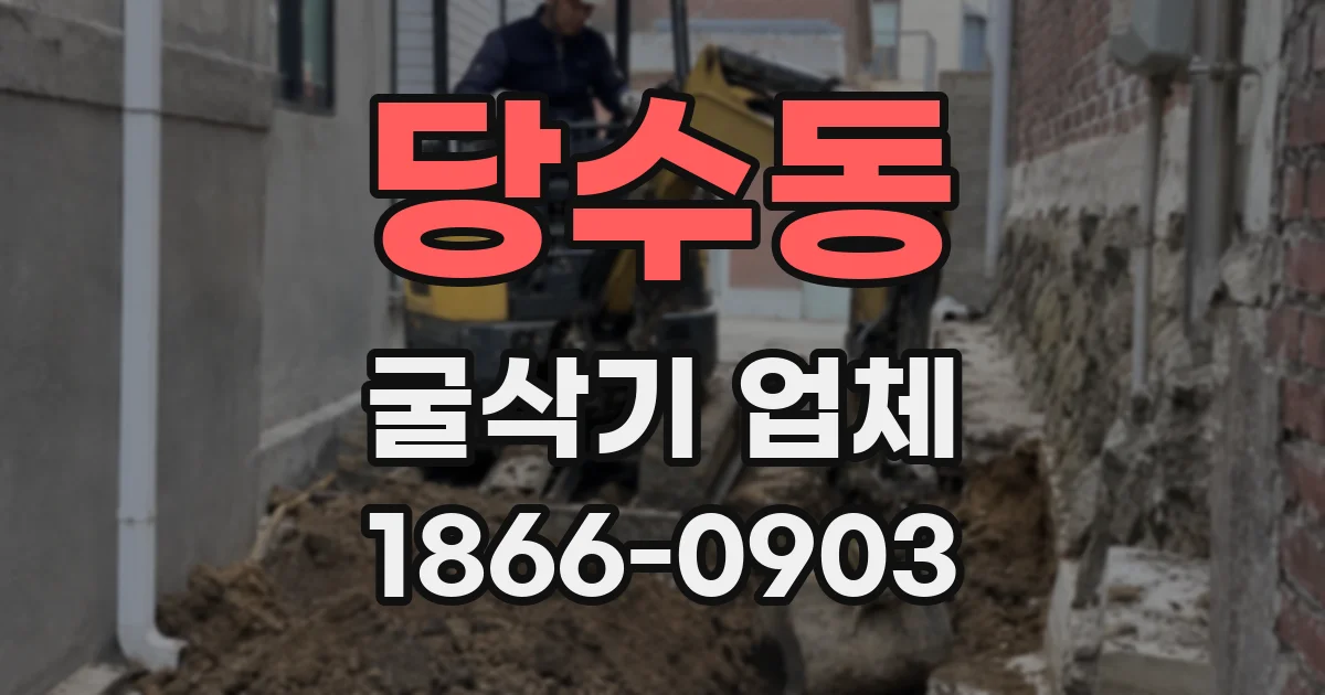 당수동 굴삭기 업체