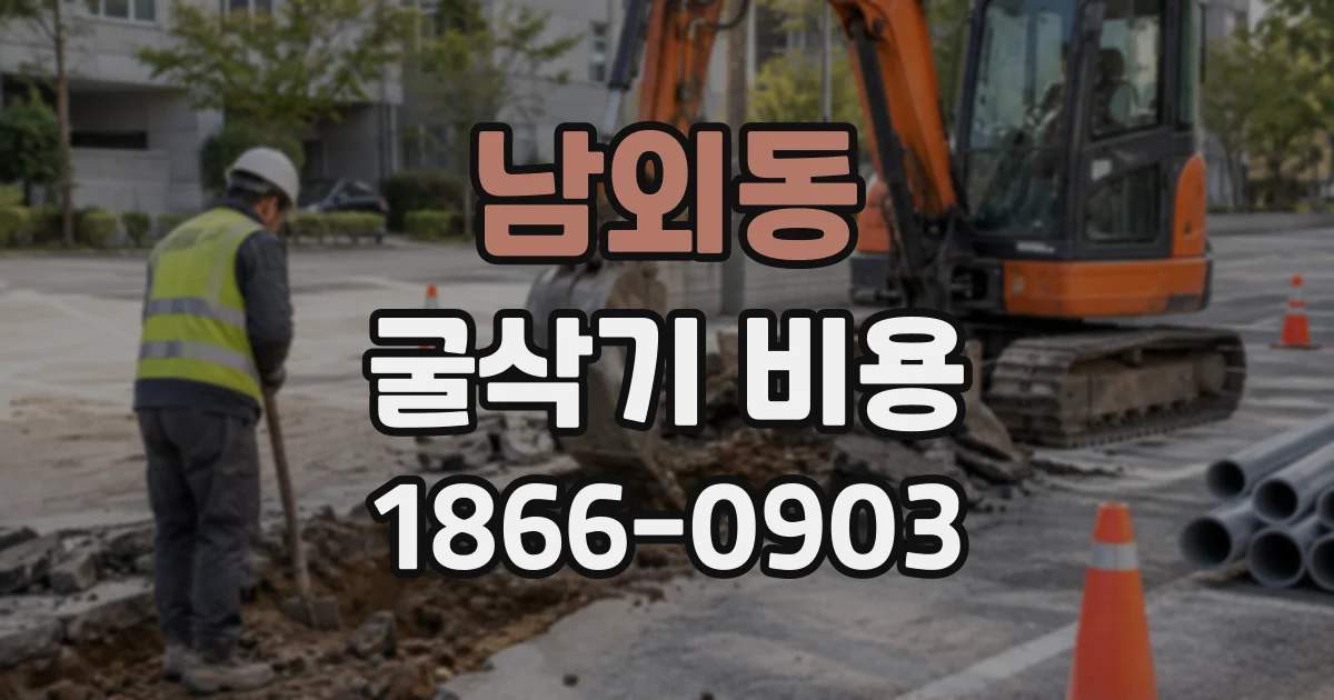 남외동 굴삭기비용
