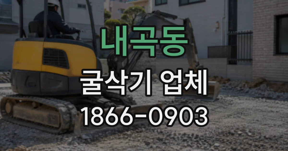 내곡동 굴삭기업체