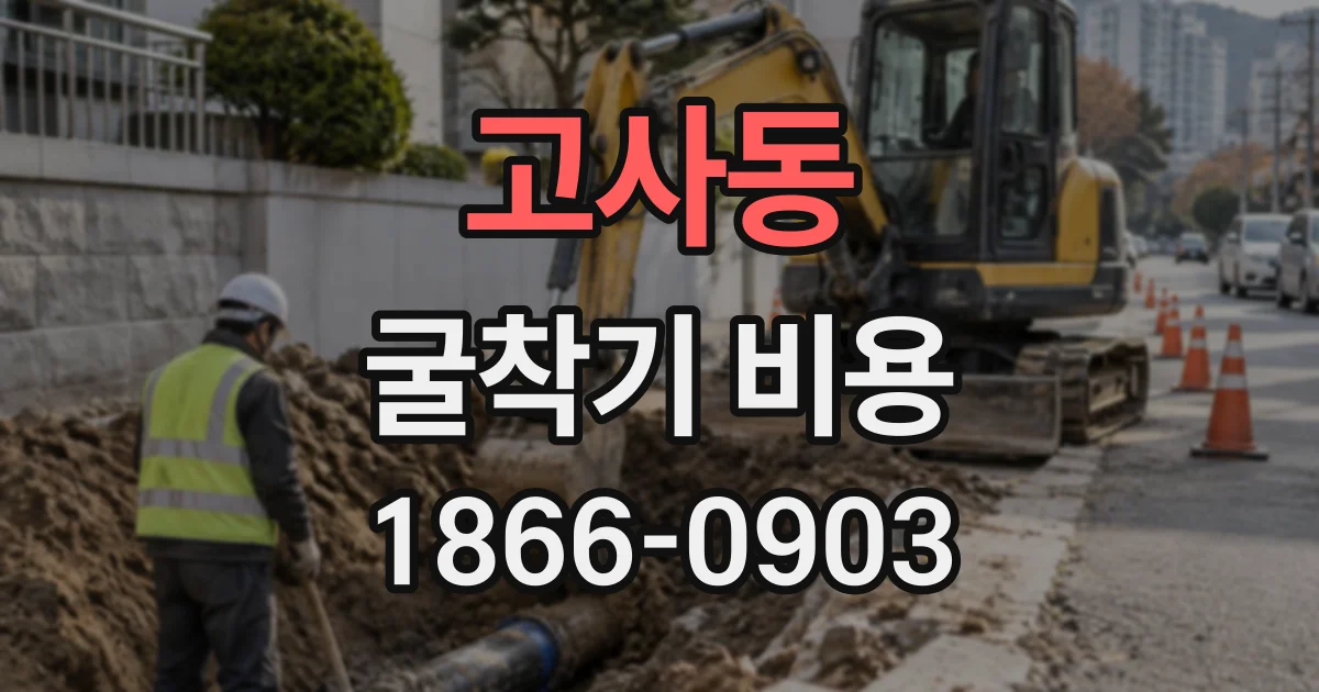 고사동 굴착기비용