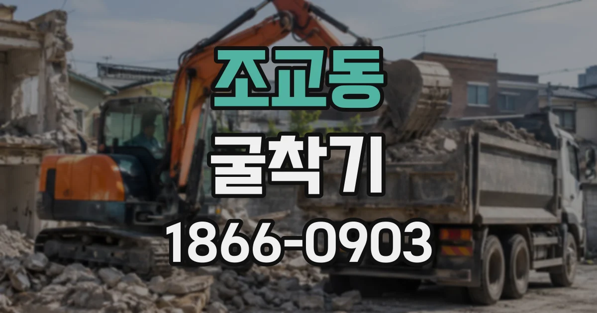 조교동 굴착기