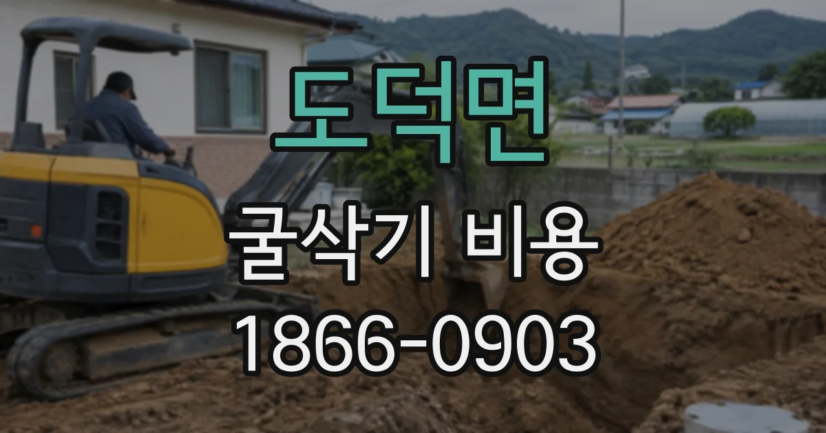 도덕면 굴삭기비용
