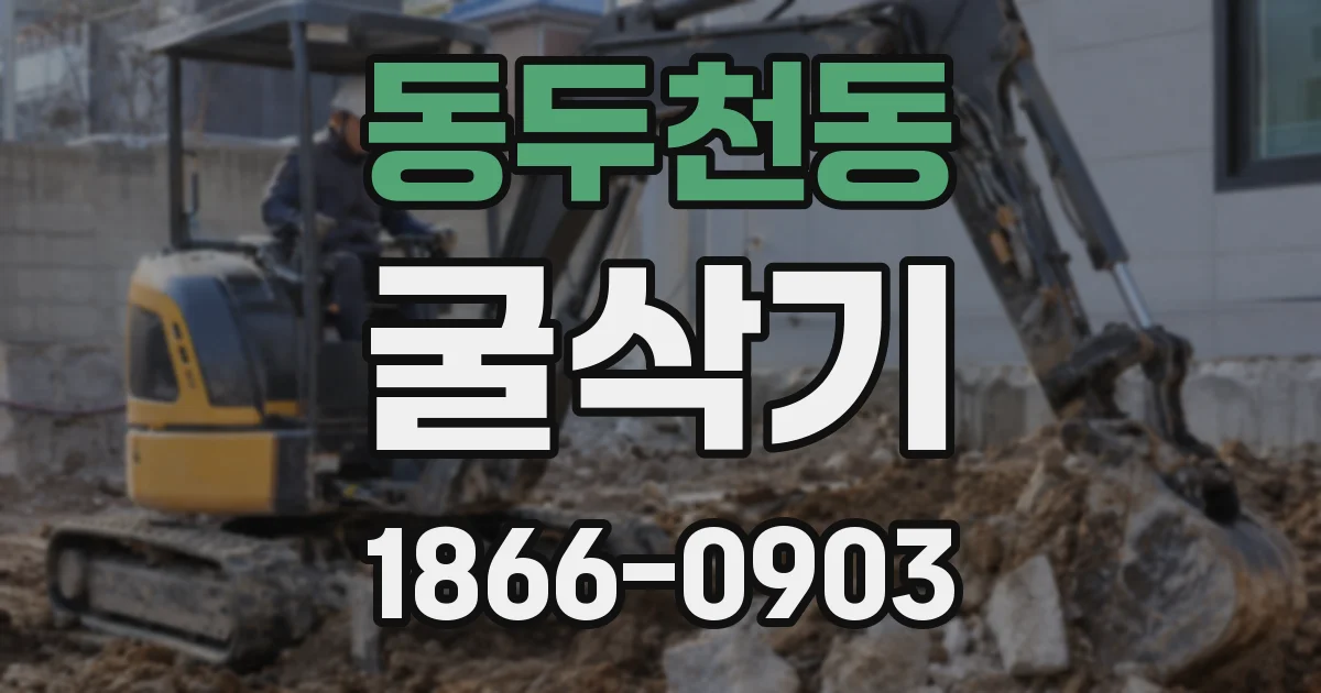 동두천동 굴삭기