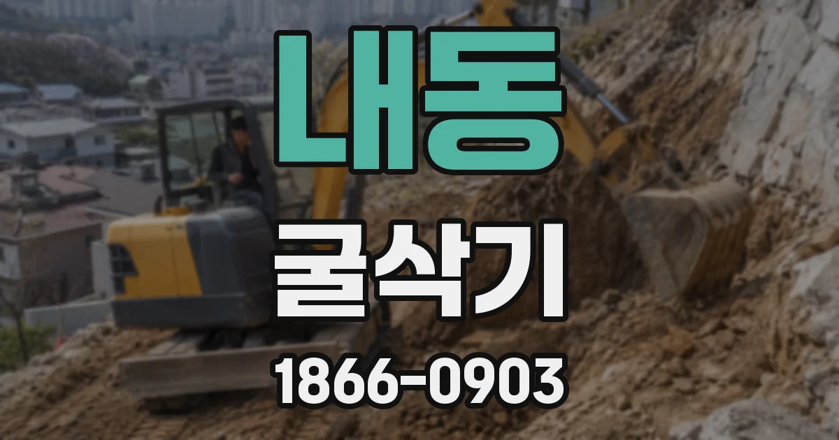 내동 굴삭기