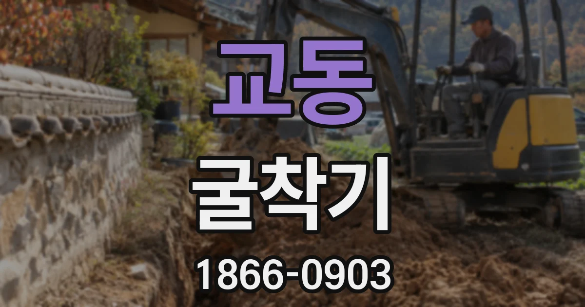 교동 굴착기