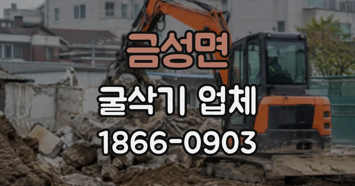 금성면 굴삭기업체