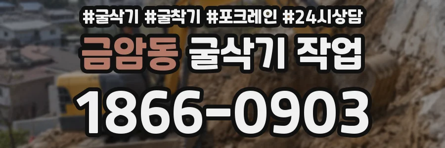 금암동 굴삭기 작업