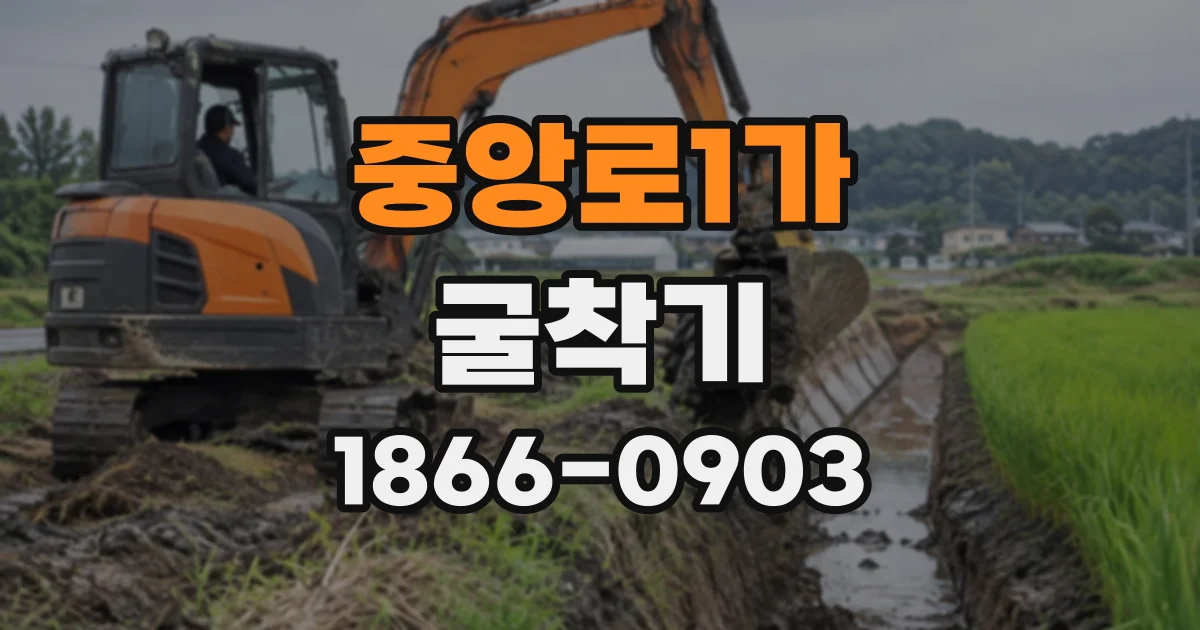 중앙로1가 굴착기