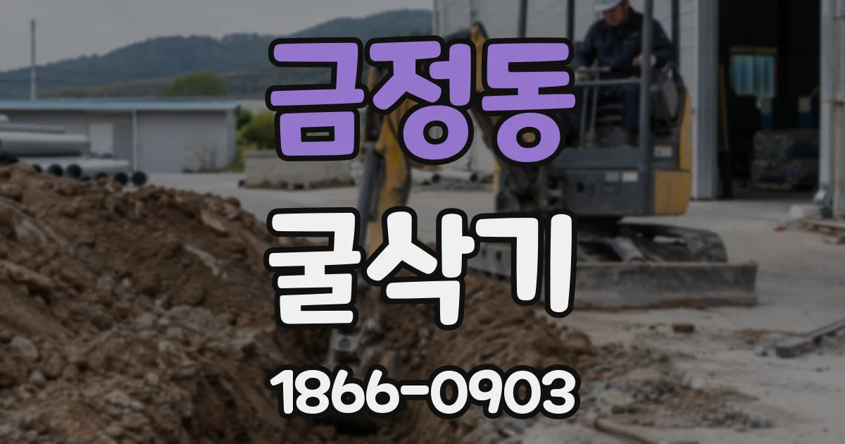금정동 굴삭기