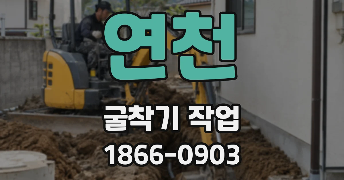 연천 굴착기 작업