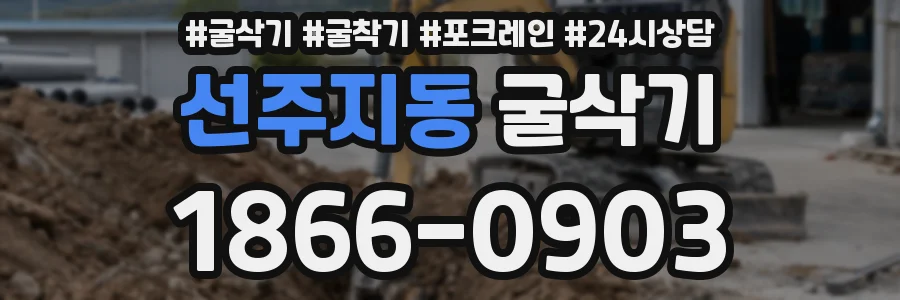 선주지동 굴삭기