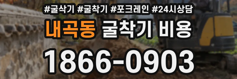 내곡동 굴착기 비용