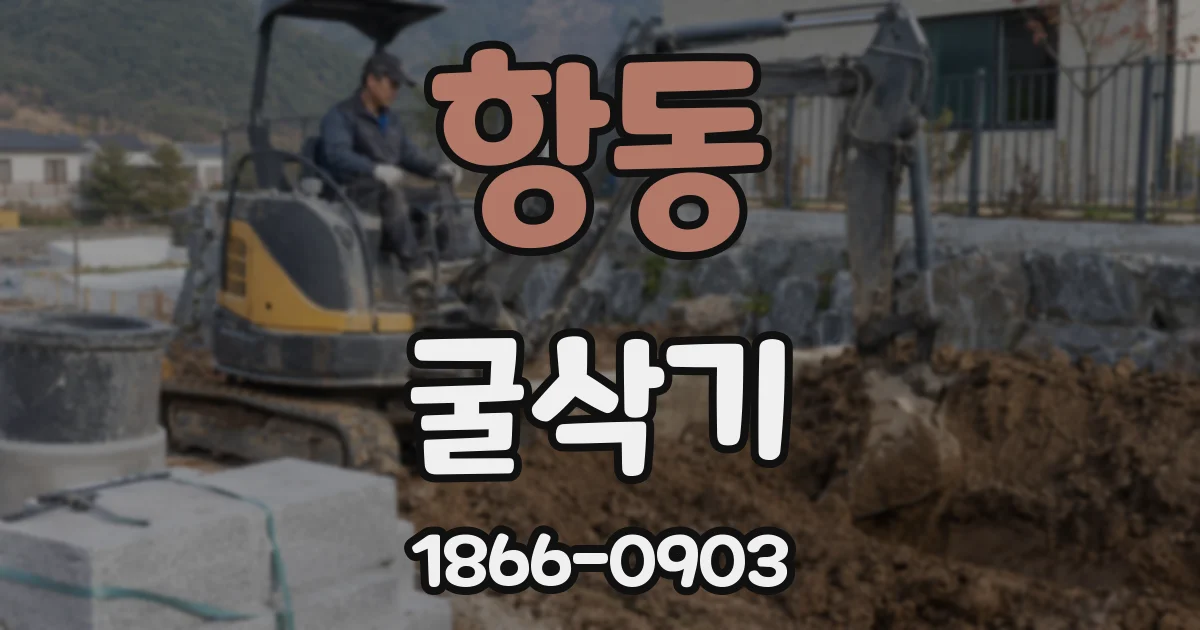 항동 굴삭기