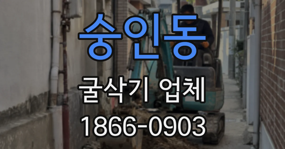 숭인동 굴삭기 업체