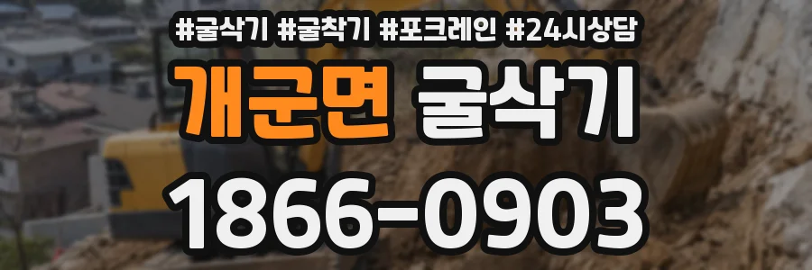 개군면 굴삭기