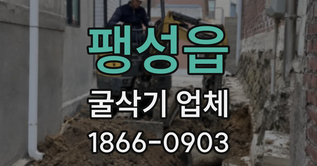 팽성읍 굴삭기 업체
