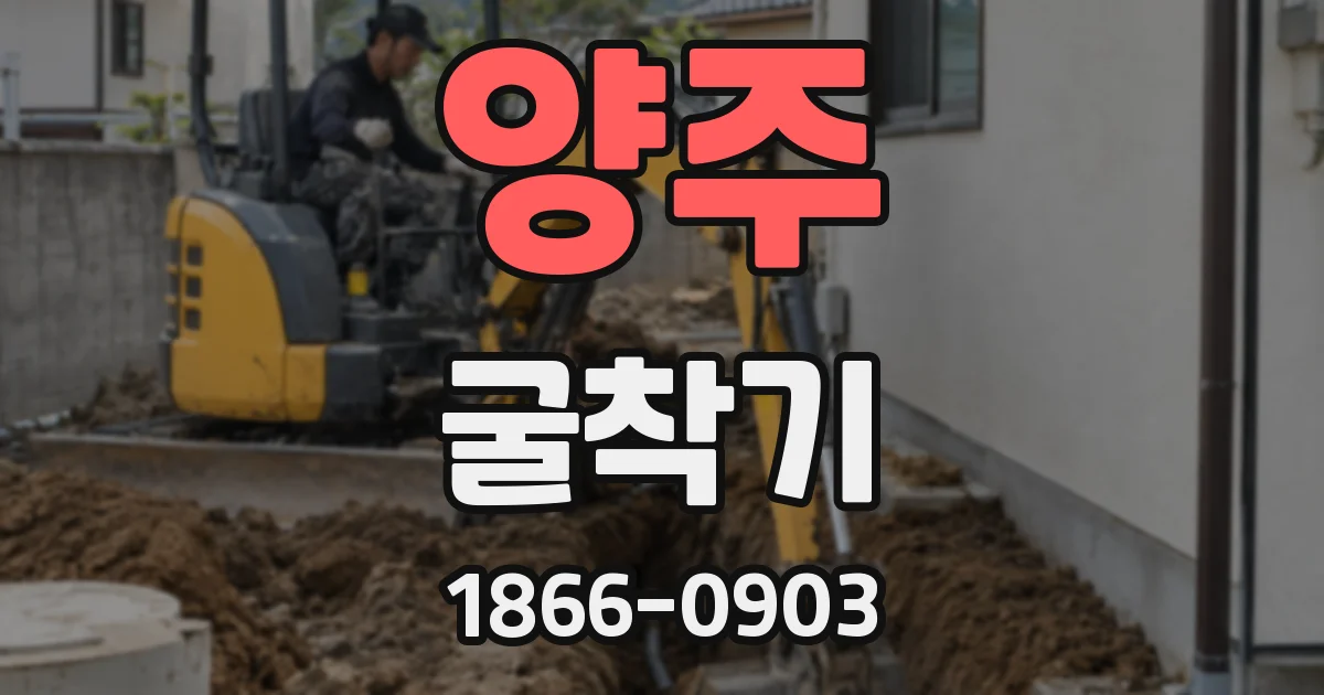 양주 굴착기