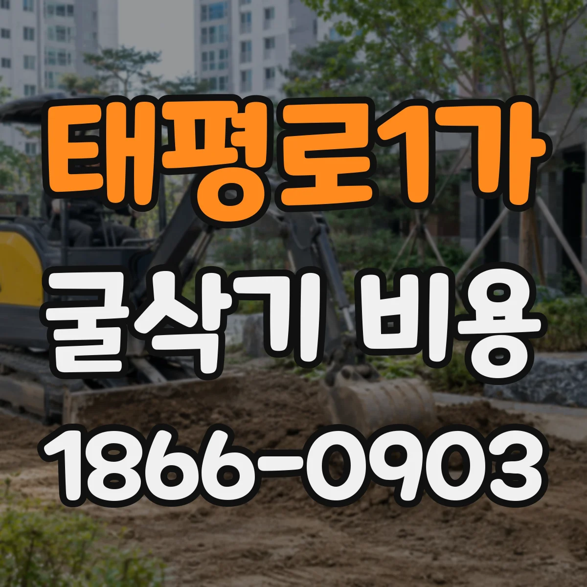 태평로1가 굴삭기 비용