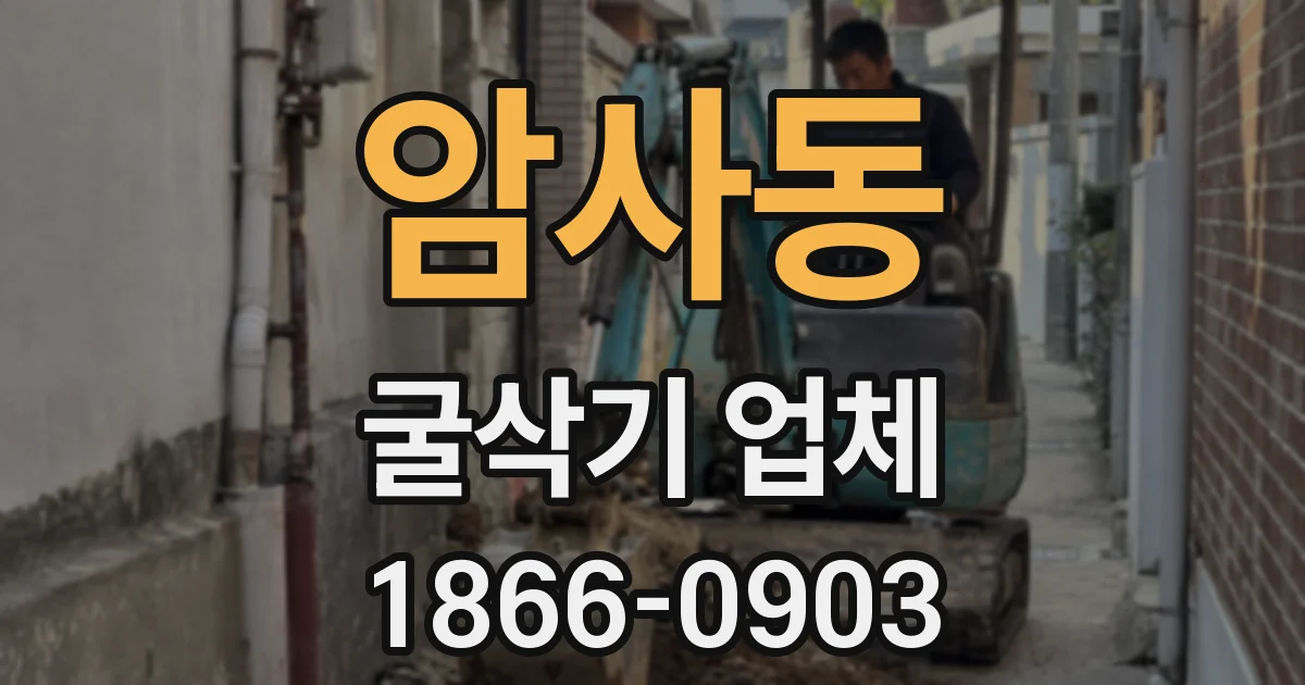 암사동 굴삭기 업체