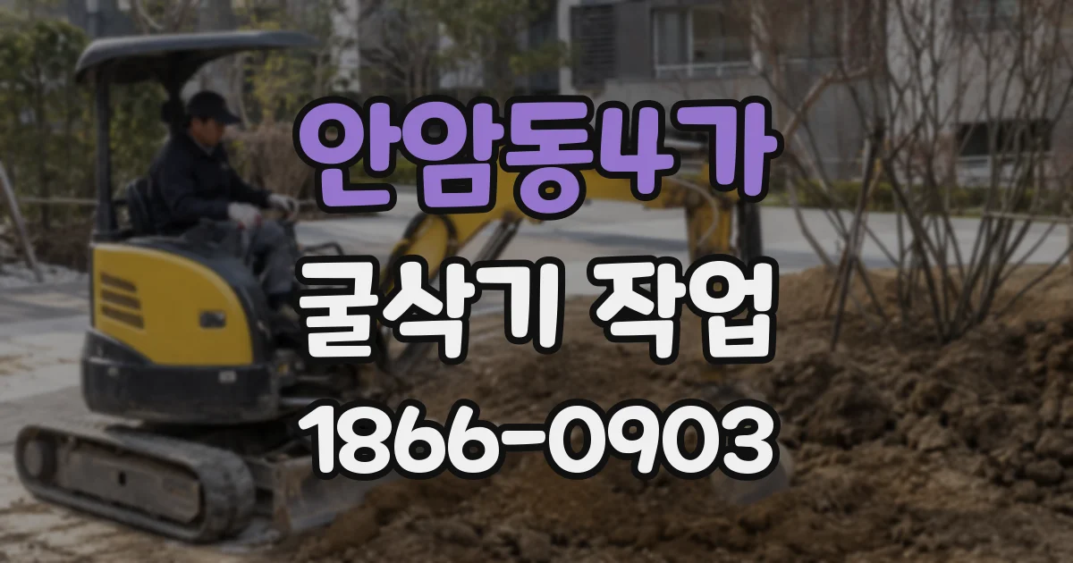 안암동4가 굴삭기 작업