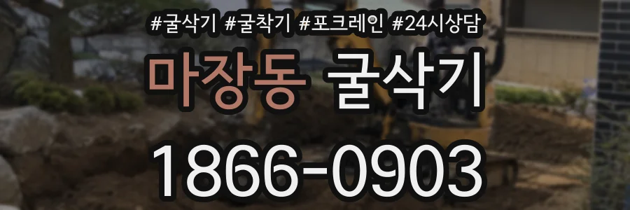 마장동 굴삭기