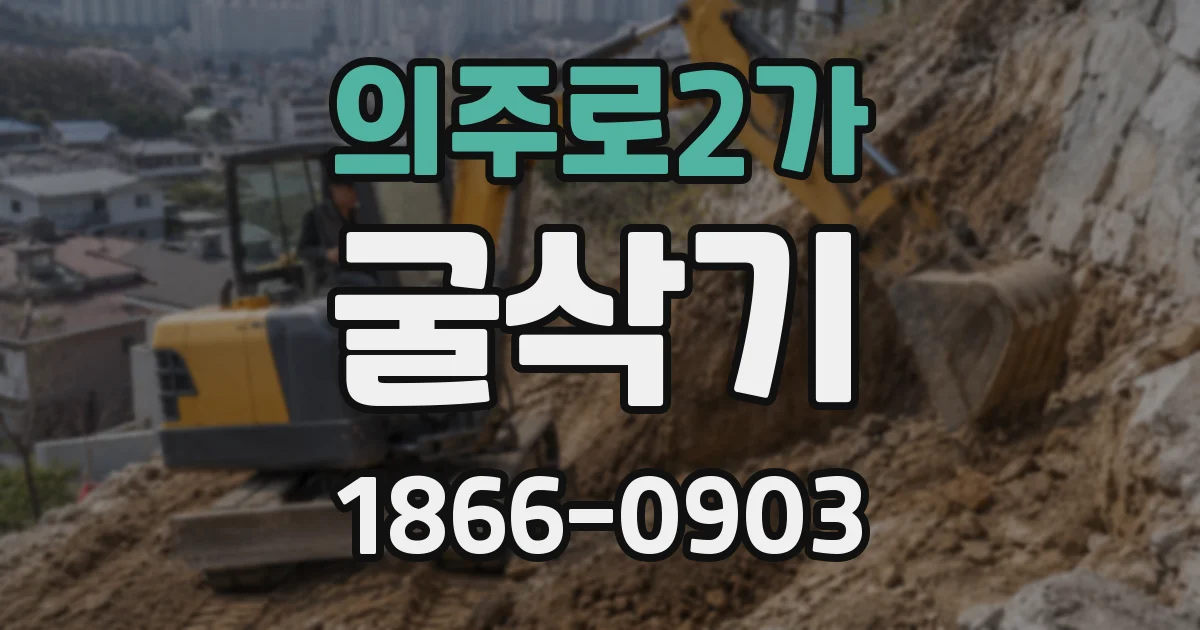 의주로2가 굴삭기