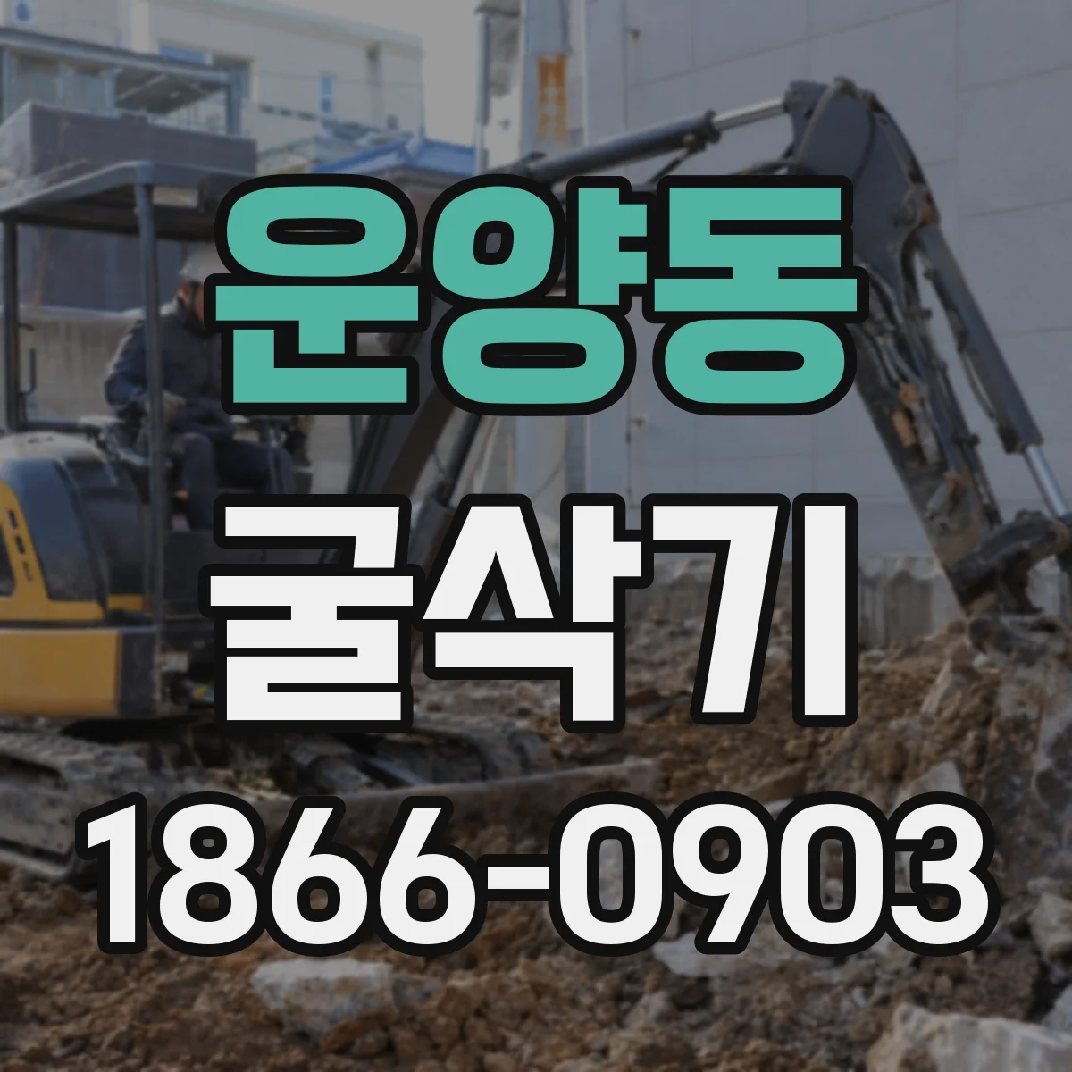 운양동 굴삭기