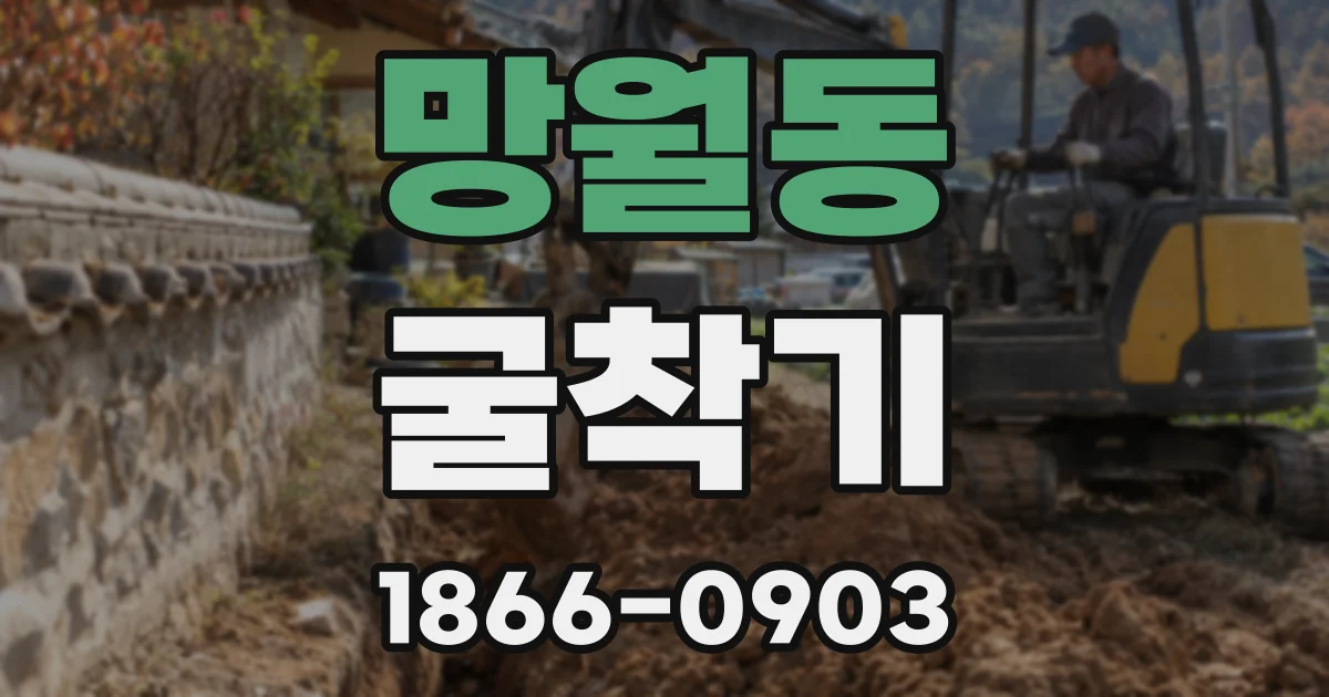 망월동 굴착기
