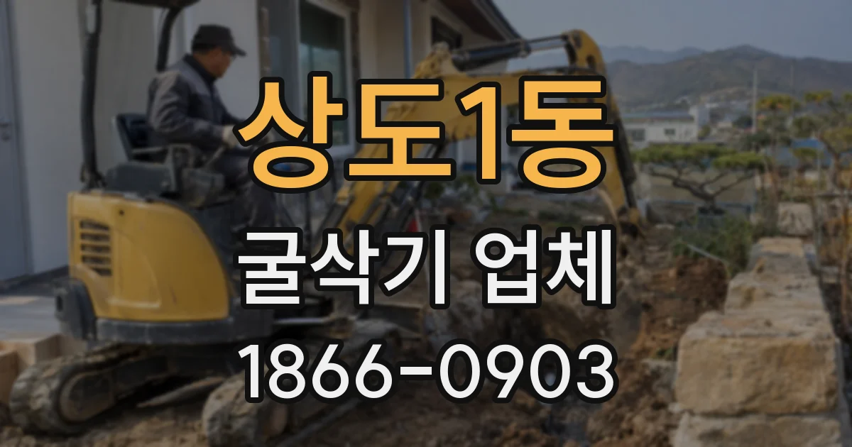 상도1동 굴삭기 업체